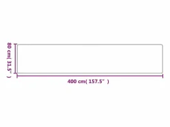 Best Garden Furniture Overijse Alfombra de pasillo con aspecto de sisal color arena 80x400 cm Marru00f3n