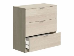 Hot Pack 4 muebles aux. dormitorio juvenil en color roble Marru00f3n