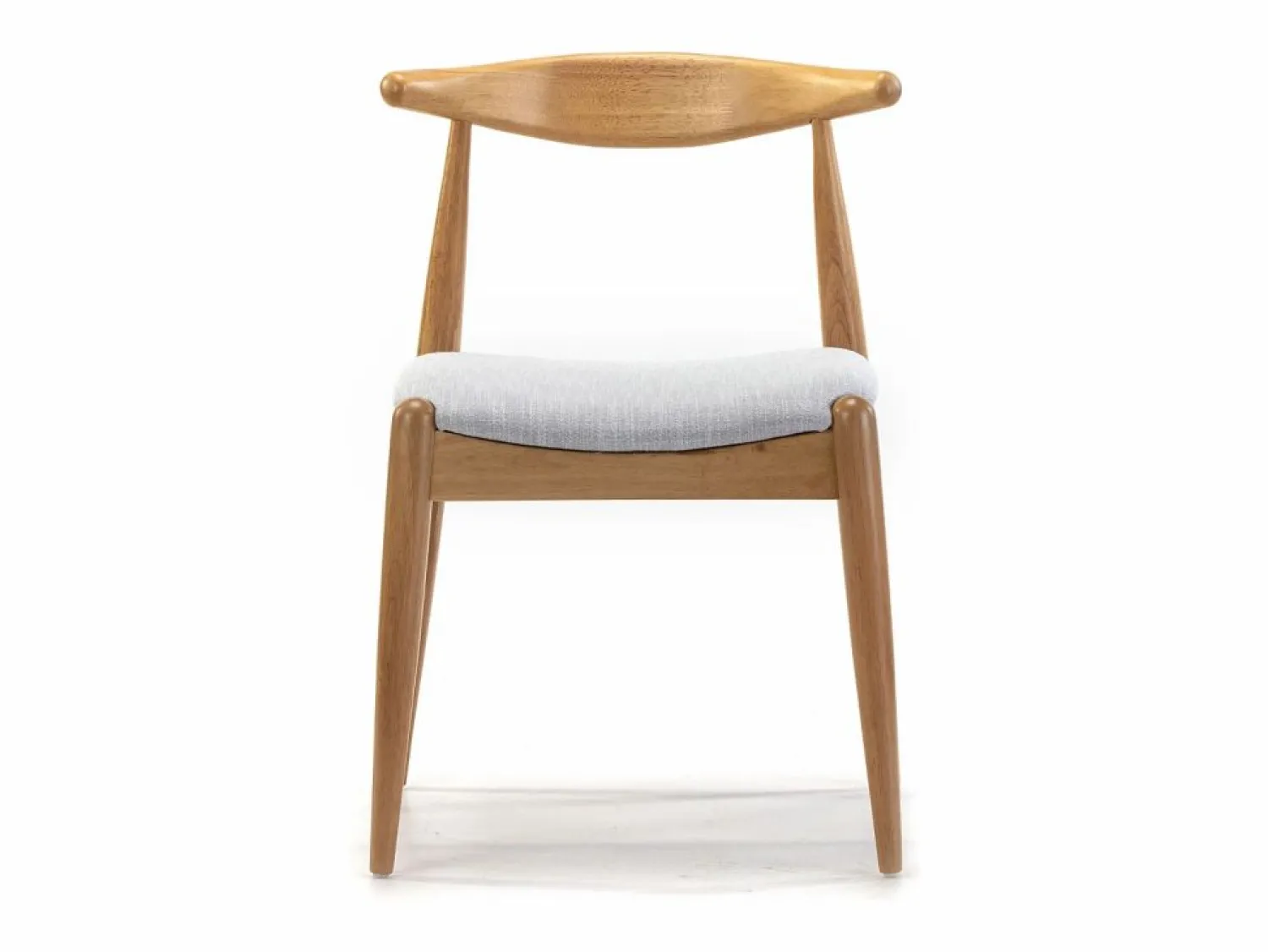 VS Venta-stock Pack 2 sillas Corzo Color Roble, Madera Maciza, 52,5 x 50 x 74,5 cm