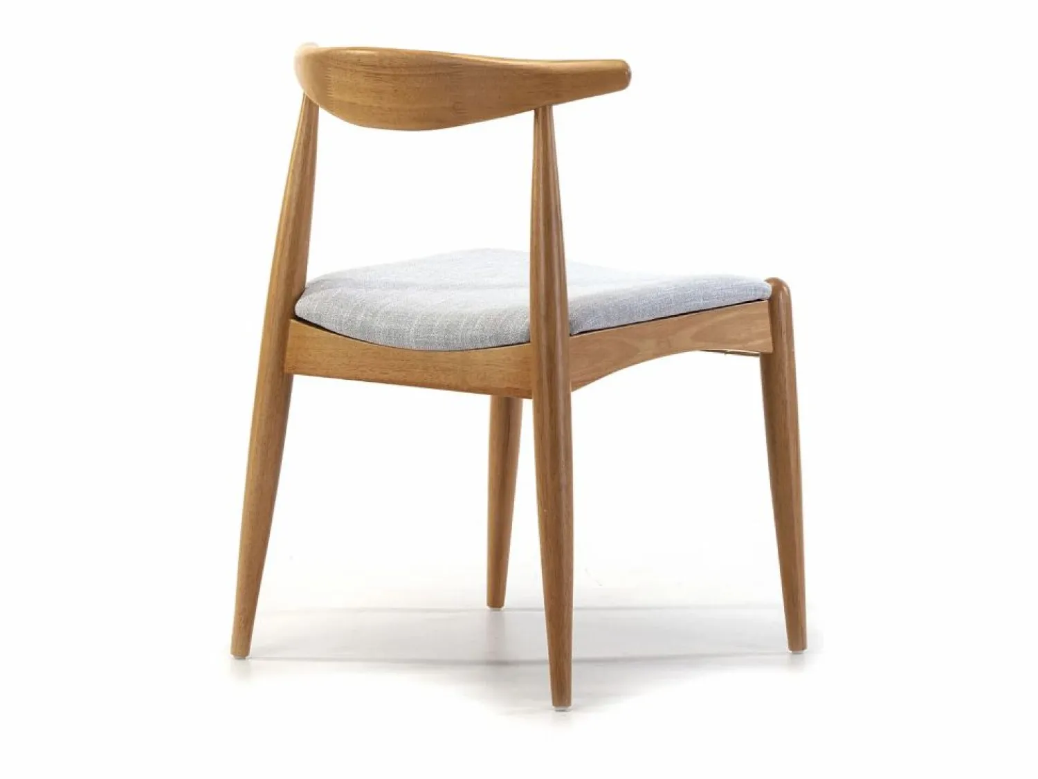 VS Venta-stock Pack 2 sillas Corzo Color Roble, Madera Maciza, 52,5 x 50 x 74,5 cm