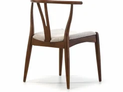 VS Venta-stock Pack 2 sillas Rustic Color Nogal, Madera Maciza, 55 x 54,5 x 76 cm