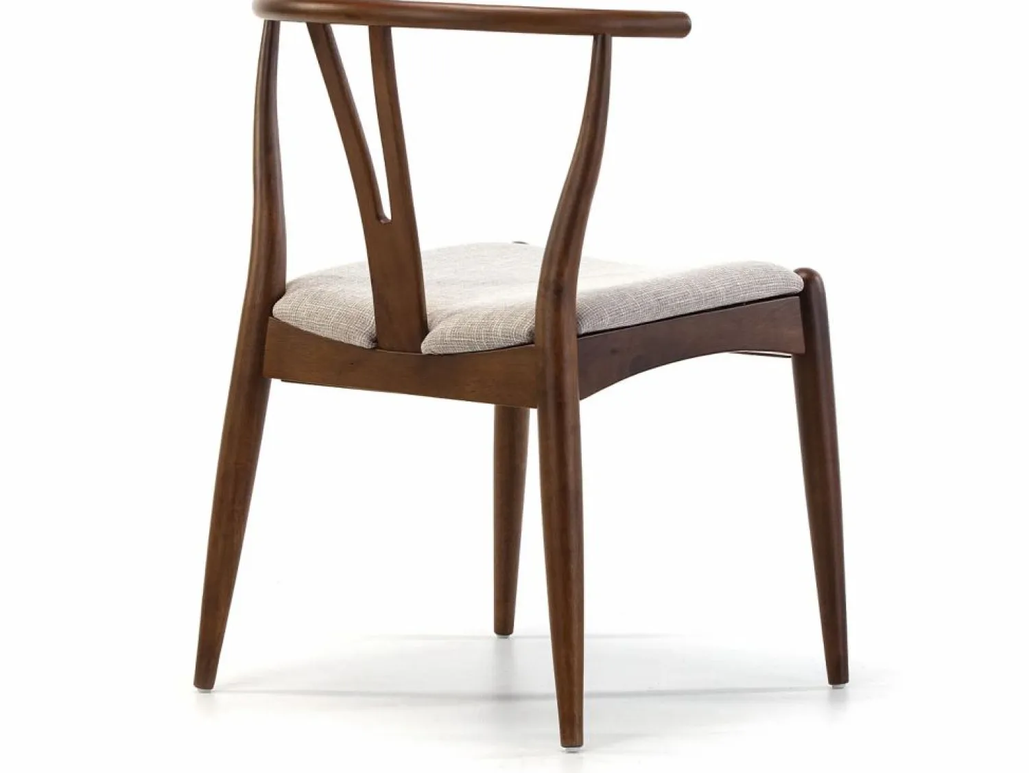 VS Venta-stock Pack 2 sillas Rustic Color Nogal, Madera Maciza, 55 x 54,5 x 76 cm