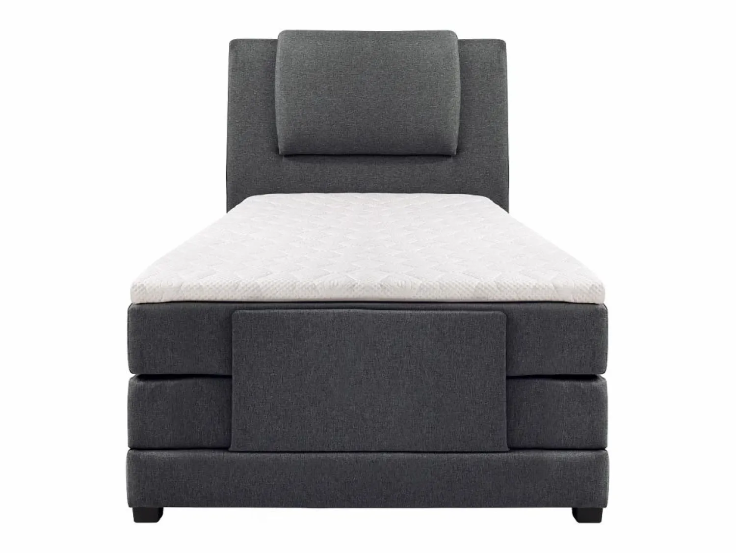 New Pack boxspring relajación CASTEL de - Tela antracita Cama Continental Boxspring|Cama Articulada