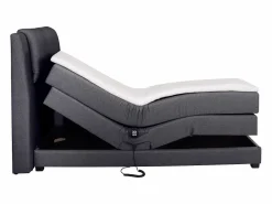 New Pack boxspring relajación CASTEL de - Tela antracita Cama Continental Boxspring|Cama Articulada