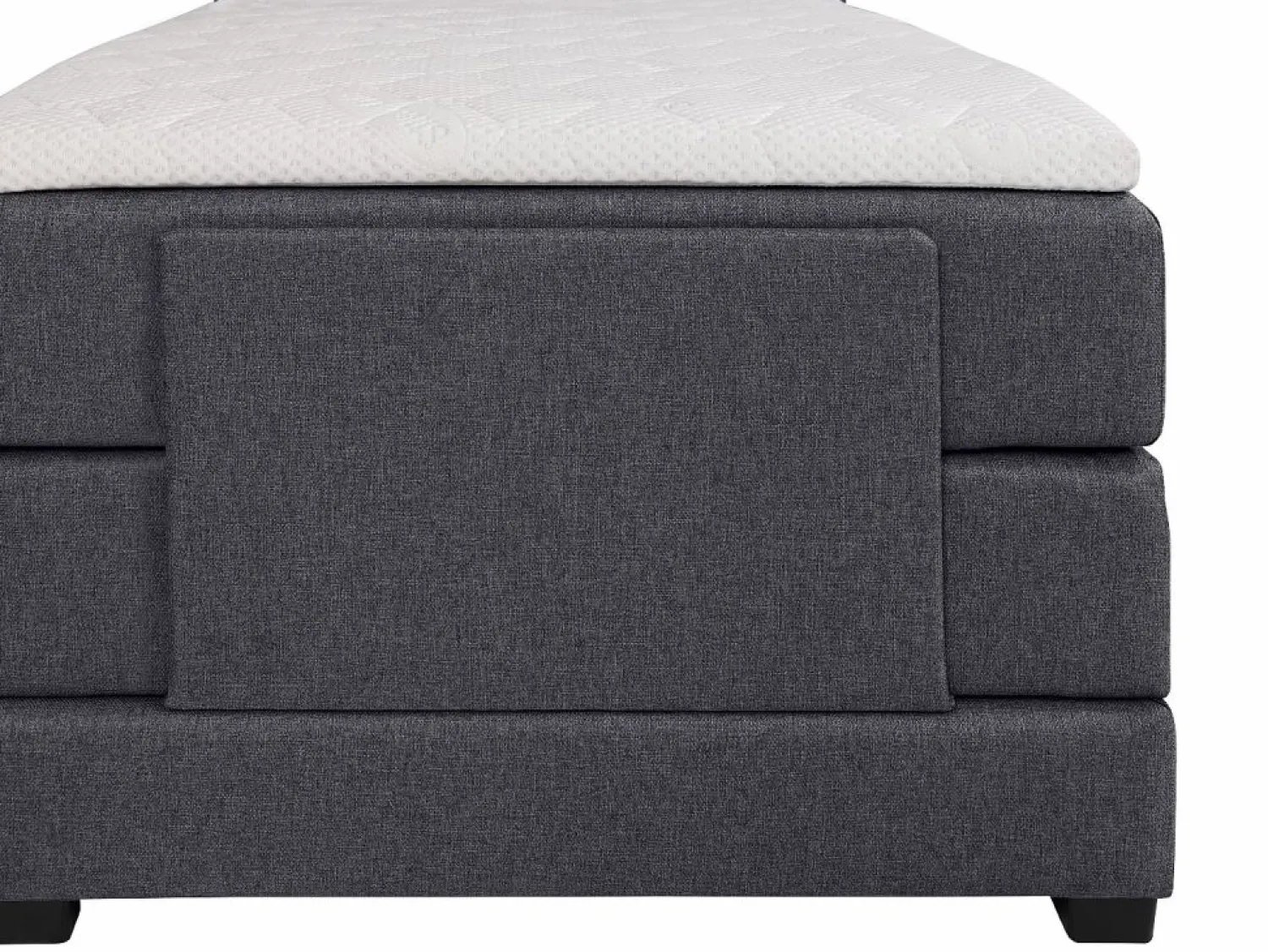New Pack boxspring relajación CASTEL de - Tela antracita Cama Continental Boxspring|Cama Articulada