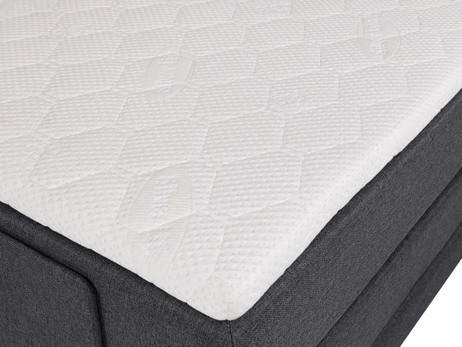 New Pack boxspring relajación CASTEL de - Tela antracita Cama Continental Boxspring|Cama Articulada