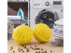 Outlet Pack de 2 bolas para lavar la ropa Delieco sin detergente Ø10,5x9,4 cm Perchero