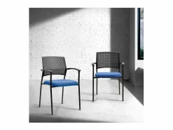 Pack de 4 sillas confidente acabado negro/, 55 cm(ancho) 85 cm(altura) 55cm(fondo)