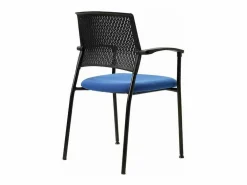 Pack de 4 sillas confidente acabado negro/, 55 cm(ancho) 85 cm(altura) 55cm(fondo)