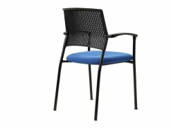 Pack de 4 sillas confidente acabado negro/, 55 cm(ancho) 85 cm(altura) 55cm(fondo)