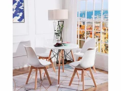 Pack de 4 sillas de comedor Bistro estilo nórdico Adec Sillas Y Lotes De Sillas