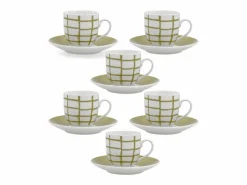 Sale Pack de 6 tazas Kansas Quid porcelana 9 cl Verde