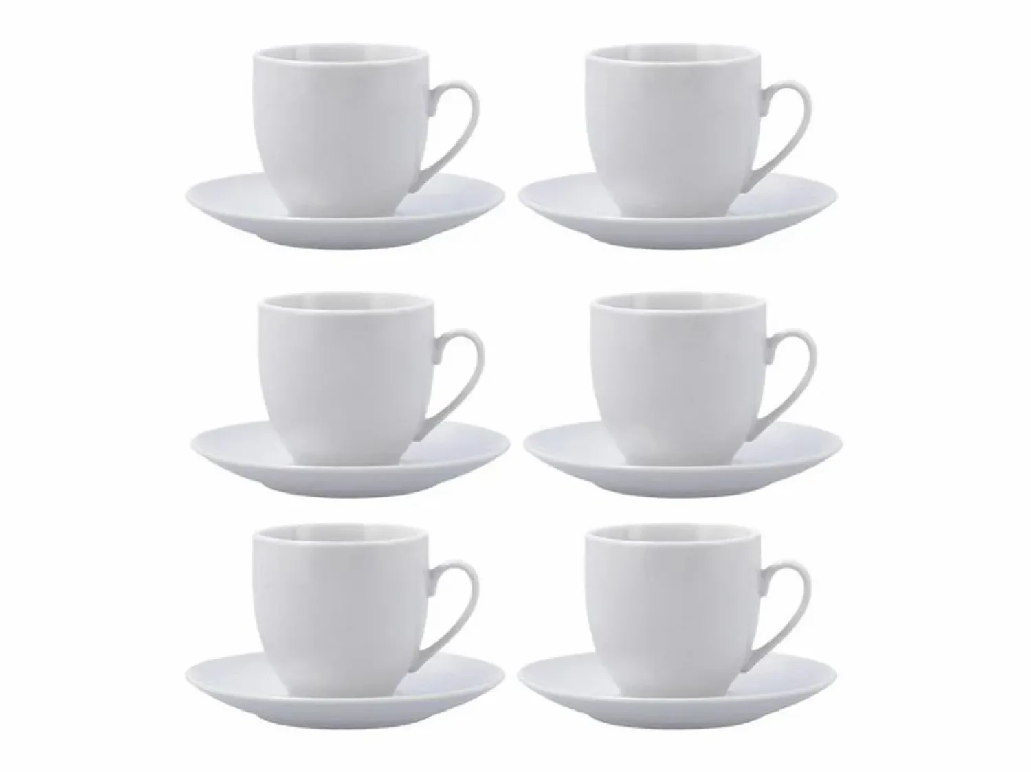 Online Pack de 6 tazas New Renova Quid con plato porcelana 20cl Vajilla|Vajilla