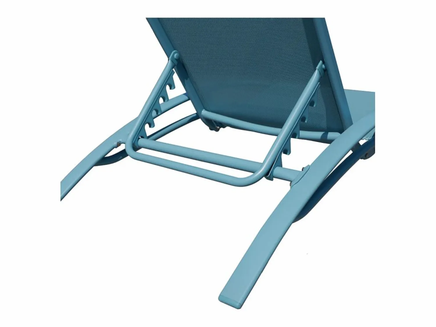 Discount Pack de 2 tumbonas GALAPAGOS de textileno claro aluminio claro Tumbona