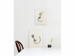 Online DECOWOOD Pack de cuadros Face Mood Multicolor