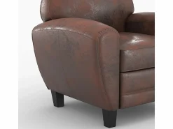 Hot Pack de sofá y sillón marrón envejecido 4 plazas - Club Conjunto Sofás