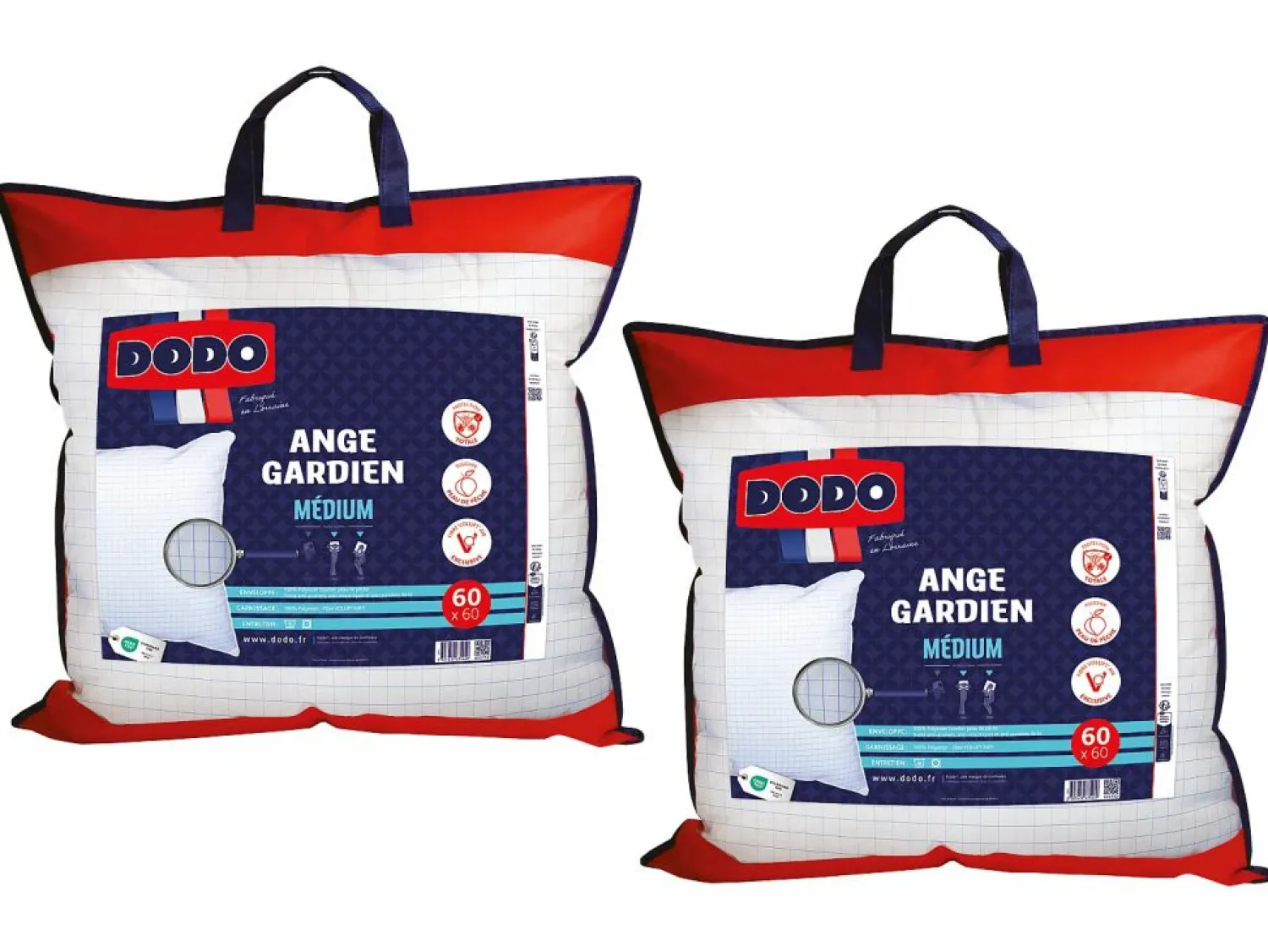 Online Pack edredón de 220x240 cm + 2 almohadas protección total - anti ácaros - ANGE GARDIEN Edredón Nórdico