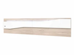 Sale Pack Dormitorio Asimetric Robke Sahara: Cabecero, 2 Mesitas, Cómoda Blanco