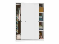 Sale Pack Dormitorio Juvenil Tibet Mate: Cama 105x190 cm + Armario + Cómoda Blanco