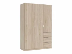 Outlet Pack Dormitorio Matrimonio y Roble Canadian: cama, armario, cabezal Blanco
