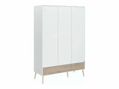 Online Pack Dormitorio Osaka Roble Japonés Cama 135-140x190 cm, 2 mesitas y Armario Dormitorio Completo