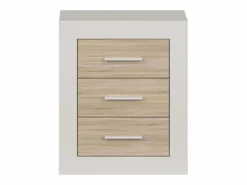 Pack Dormitorio Sara Nórdico Roble Sonoma Kashmir Cabecero 2 Mesitas