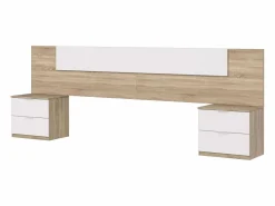 Clearance Pack Muebles Dorm. Matrimonio Luca Roble/ (cabecero + armario) Dormitorio Completo