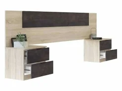 Outlet Pack Muebles Dormitorio Andy Armario Cabezal Mesitas Cama 150x190 Dormitorio Completo