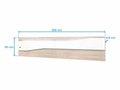 Online Pack Muebles Dormitorio Asimetric Cabecero, 2 Mesitas, Cómoda /Roble Dormitorio Completo