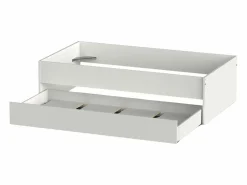 Outlet Pack Muebles Dormitorio Juvenil Tibet Mate (Cama 90 + Armario + Cómoda) Blanco