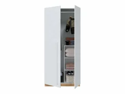 Pack muebles juvenil cama y armario mate y roble nodi diseño moderno Dormitorio Completo