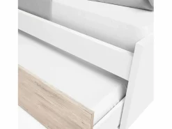 Online Pack Muebles Juveniles Habitación Estelle Modernos y Roble Sahara Blanco