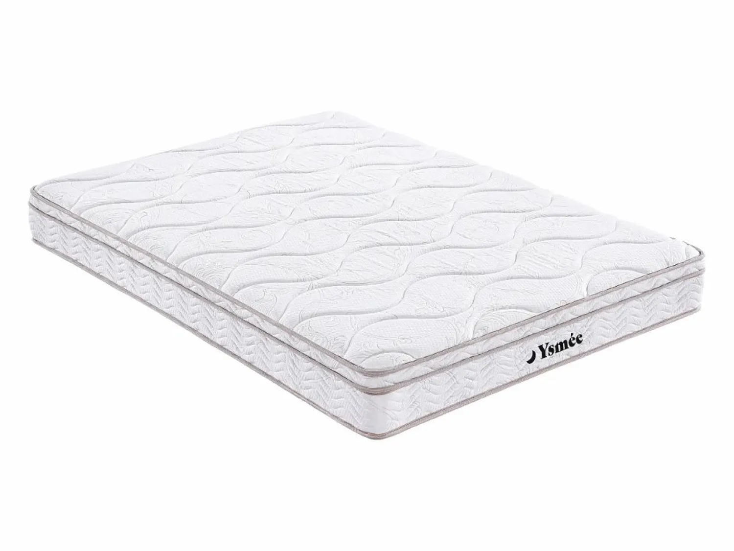 Discount Ysmée Pack somier + colchón muelles WOLKENTANZ MONGENGOLD 140x200 Negro