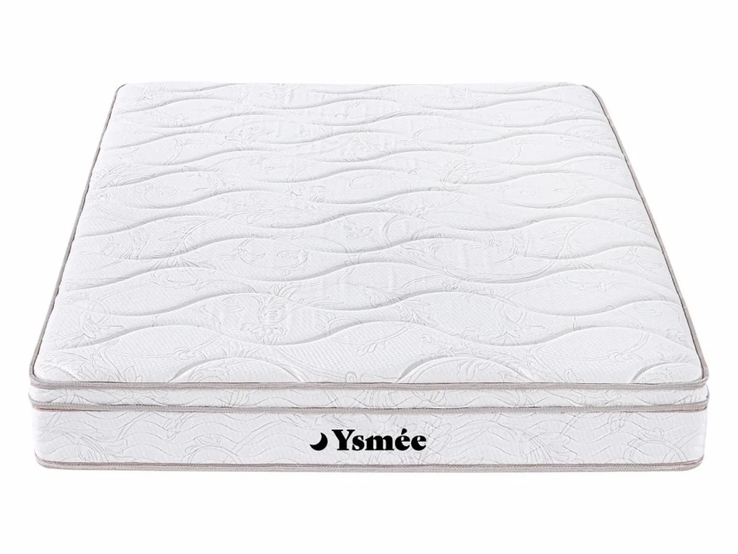 Discount Ysmée Pack somier + colchón muelles WOLKENTANZ MONGENGOLD 140x200 Negro