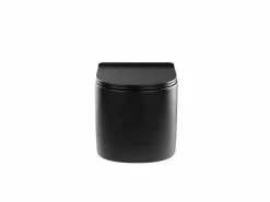 Vente-unique Pack WC flotante de cerámica mate con marco decorativo, JAVOINE