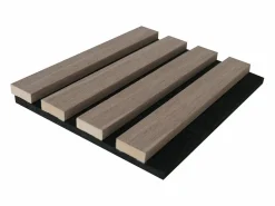 Vente-unique Panel acústico de pared - Color madera natural oscura 3,12 m² - Lote de 2 piezas - PENCIA Color natural oscuro
