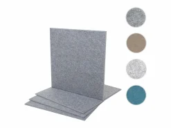 MCW Panel acústico de pared -L52 (juego de 4), Gris