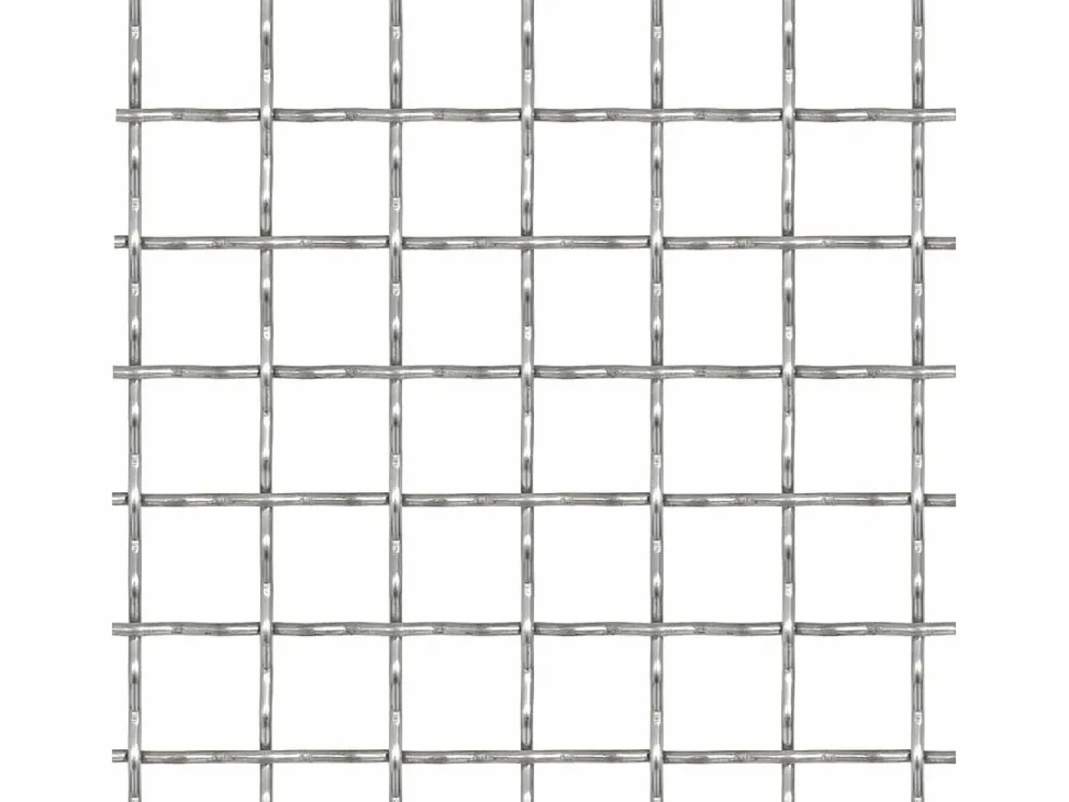 Sale Panel de malla de jardín alambre rizado 50x50cm 11x11x2mm acero ES459837 Plateado