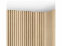 Sale Vente-unique Panel de pared 3D, paquete de 3,71 m², color madera natural claro, juego de 8 piezas, TATIANA Color natural claro