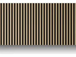 New Vente-unique Panel de pared 3D, paquete de 2,83 m², negro y dorado, juego de 8 piezas, CLINTON Negro / Dorado