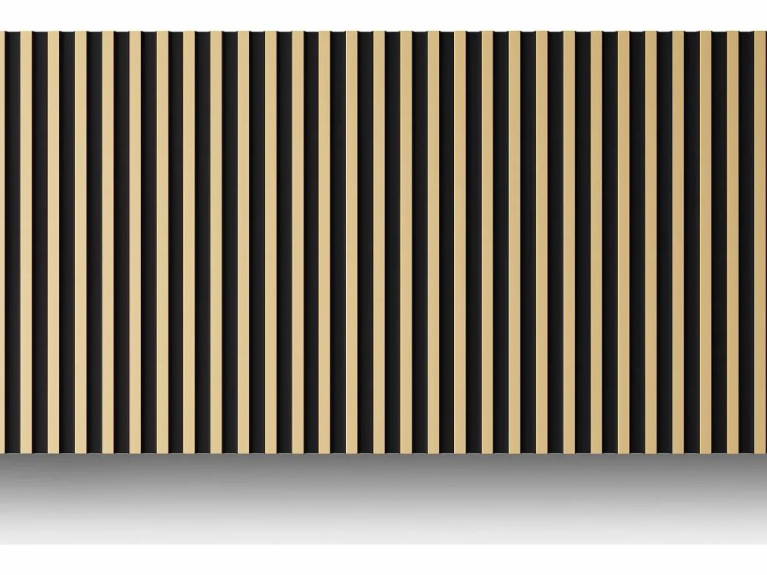 New Vente-unique Panel de pared 3D, paquete de 2,83 m², negro y dorado, juego de 8 piezas, CLINTON Negro / Dorado
