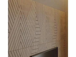 Vicco Panel de pared roble 52x0.8x52