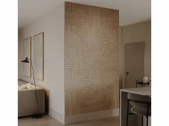 Vicco Panel de pared roble 52x0.8x52