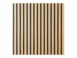 New Panel de pared 60x60x2.5 cm panel acústico natural para sonido Negro / Marru00f3n