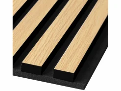 New Panel de pared 60x60x2.5 cm panel acústico natural para sonido Negro / Marru00f3n