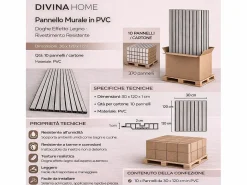 Best Panel decorativo de PVC efecto lama de madera, juego de 10 piezas, 120x30 cm, revestimiento de pared nogal claro Marru00f3n chocolate