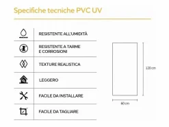 New Panel decorativo efecto mármol gres porcelánico set de 6 piezas 4,3 m2 revestimiento de pared PVC en UV 120x60 Mármol Panel De Pared