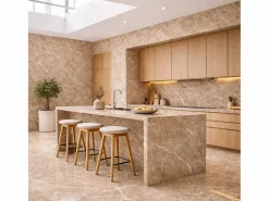 Panel decorativo efecto mármol gres porcelánico set de 6 piezas 4,3 m2 revestimiento de pared PVC en UV 120x60 Mármol