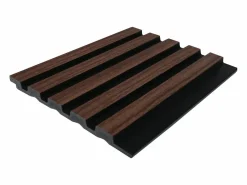 Sale Panel decorativo para la pared 3D - Paquete de 3,71 m² - Color natural oscuro y negro - 8 piezas - TATIANA Panel De Pared
