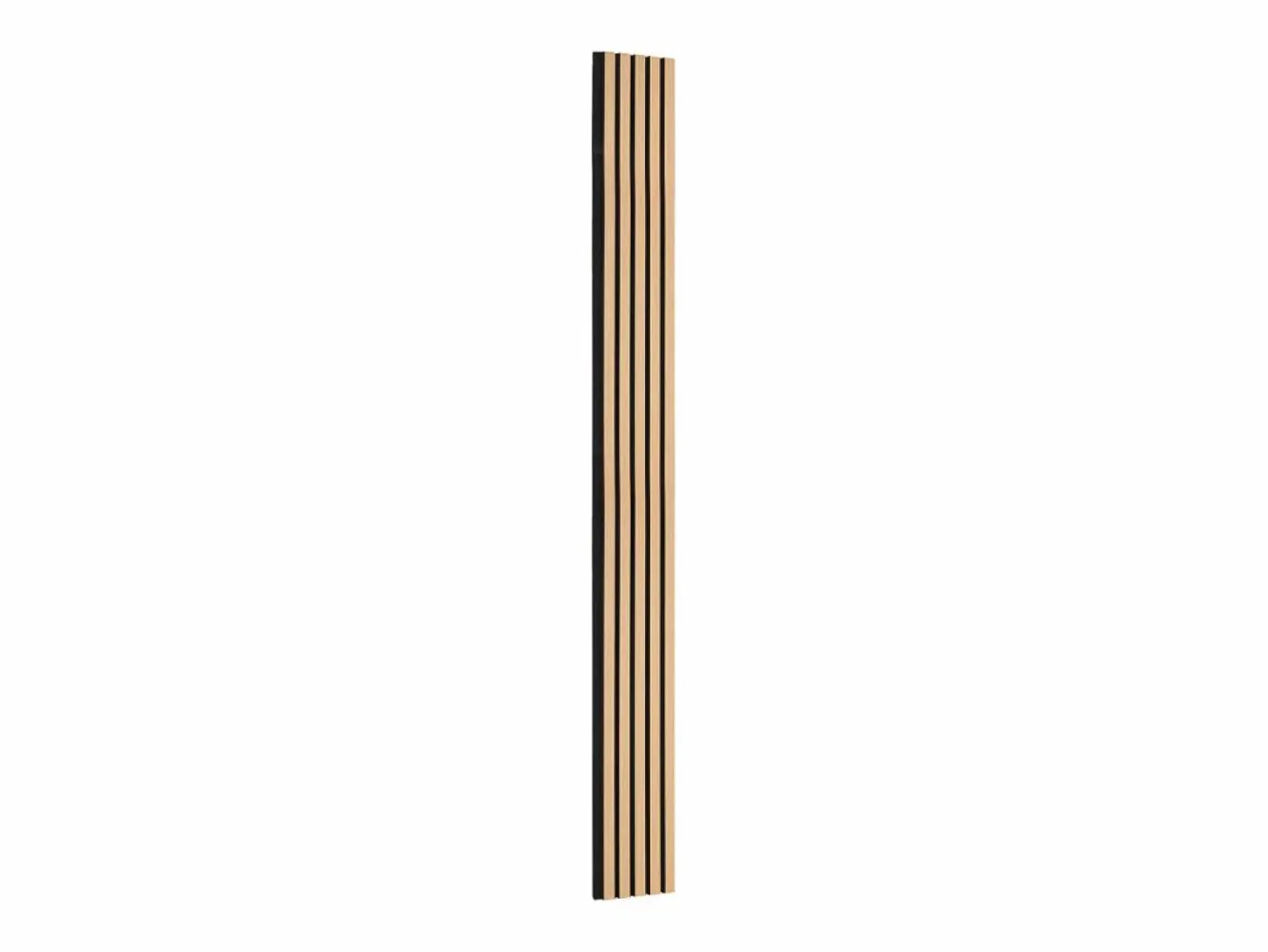 Paneles Acústicos de Listones SucceBuy de Madera, 20 x 240 cm, Decoración Mural, con un Alto Índice NRC de 0,85 y Certificación Acústica SGS, en Roble Negro Marru00f3n